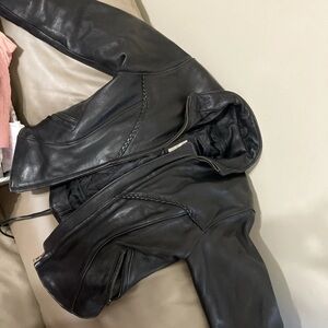 Women's Black Leather Jacket